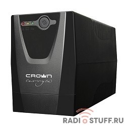 CROWN ИБП CMU-650XIEC {600 ВА / 300 Вт; Off-Line; 3 х IEC-320 ; 12V/7AH х 1; пластик}