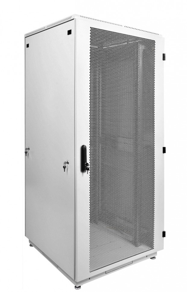 Шкаф телекоммуникационный напольный 42U (800 × 1000) дверь перфорированная