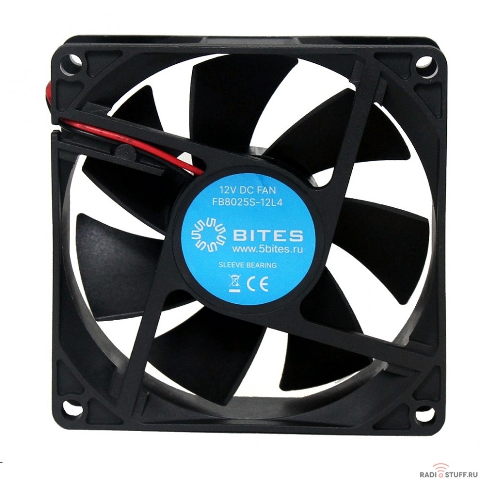 5bites Вентилятор FB8025S-12L4 80X25 / SLEEVE / 2000RPM / 4P