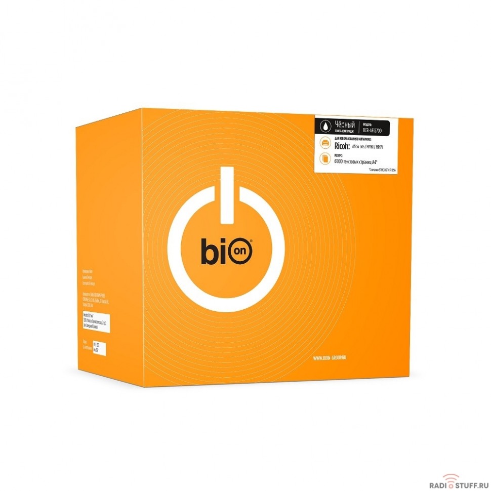 Bion AF1270D Картридж для Ricoh Aficio 1515/MP161/MP171 (6000  стр.), Черный