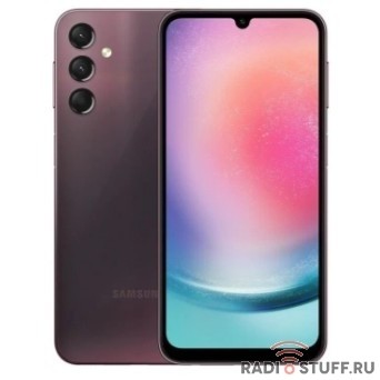 Смартфон Samsung SM-A245F Galaxy A24 128Gb 4Gb темно-красный моноблок 3G 4G 6.4" 1080x2340 Android 13 50Mpix 802.11 a/b/g/n/ac NFC GPS GSM900/1800 GSM1900