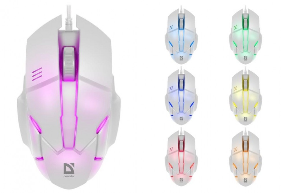 Мышка USB OPTICAL HOST MB-982 WHITE 52983 DEFENDER