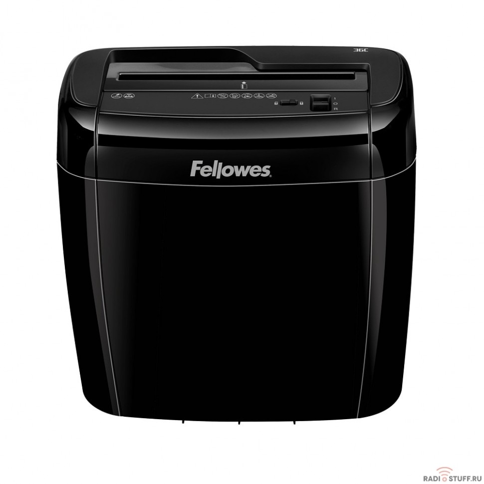 Fellowes Шредер Powershred® 36C FS-4700301 {DIN P-4, 4х40 мм, 6 лст., 12 лтр., Safety Lock}