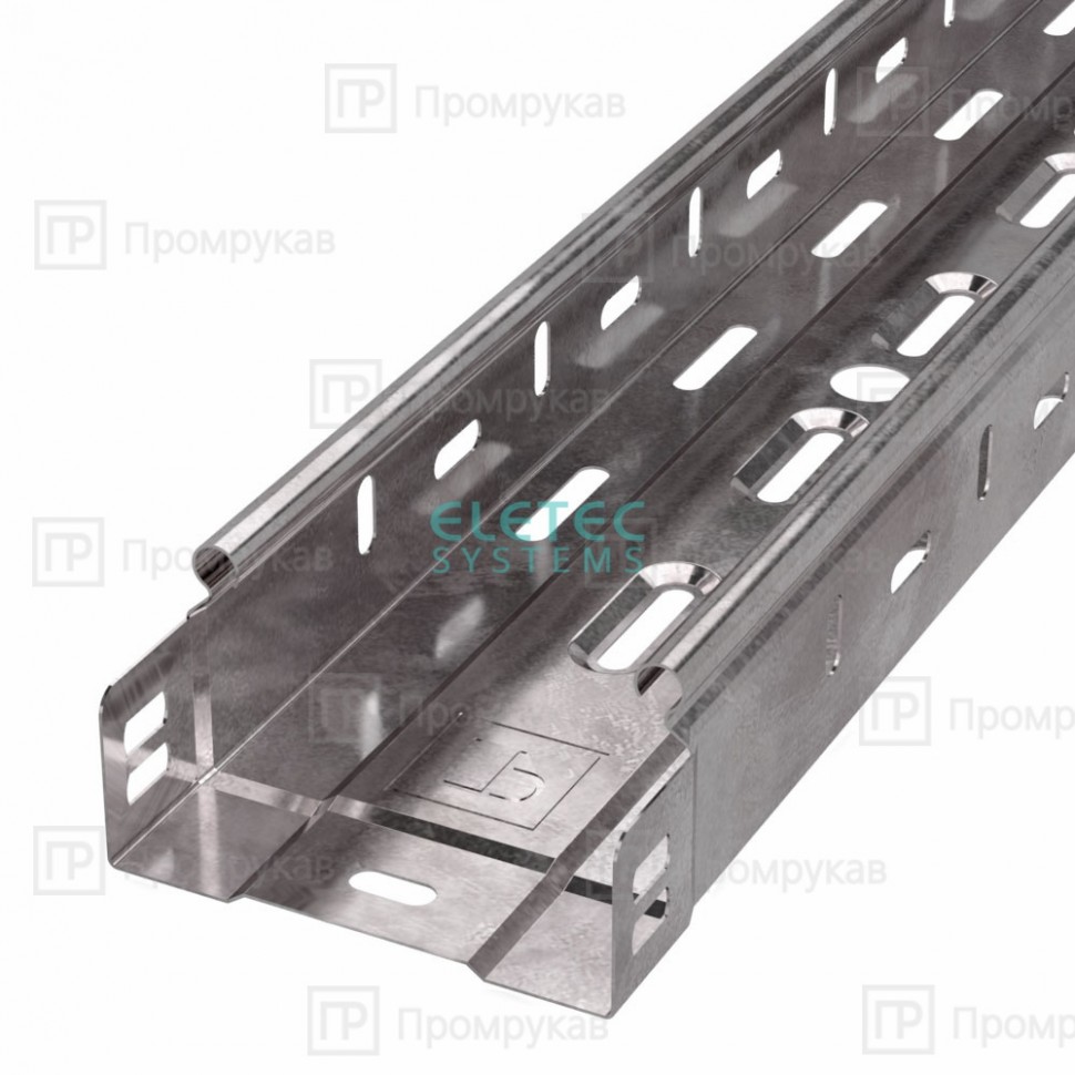Лоток перфорированный Стандарт 100х50х3000 (24 м/уп) Промрукав