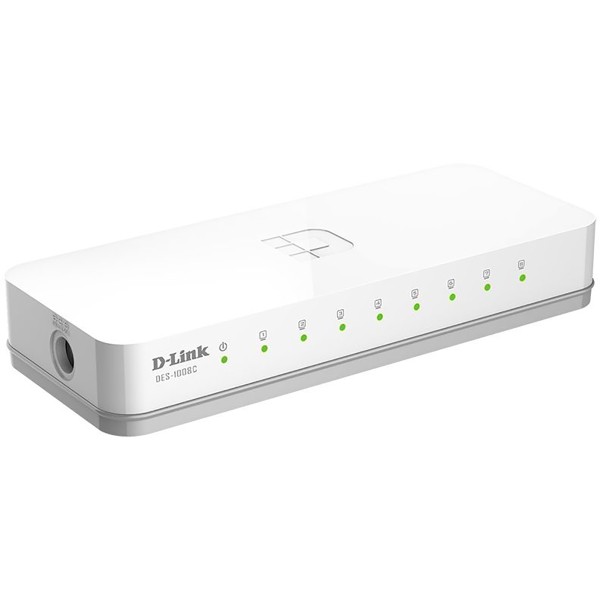 D-Link DES-1008C/B1A Неуправляемый коммутатор с 8 портами 10/100Base-TX и функцией энергосбережения
