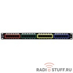 Патч-панель UTP, 19", 1U, cat.5e, 24 порта, Dual Type, 5bites  