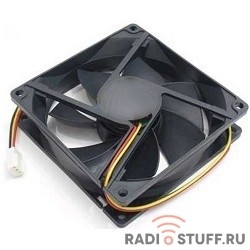 Gembird Вентилятор 80x80x15, подшипник, 3 pin, провод 30 см (D8015BM-3)